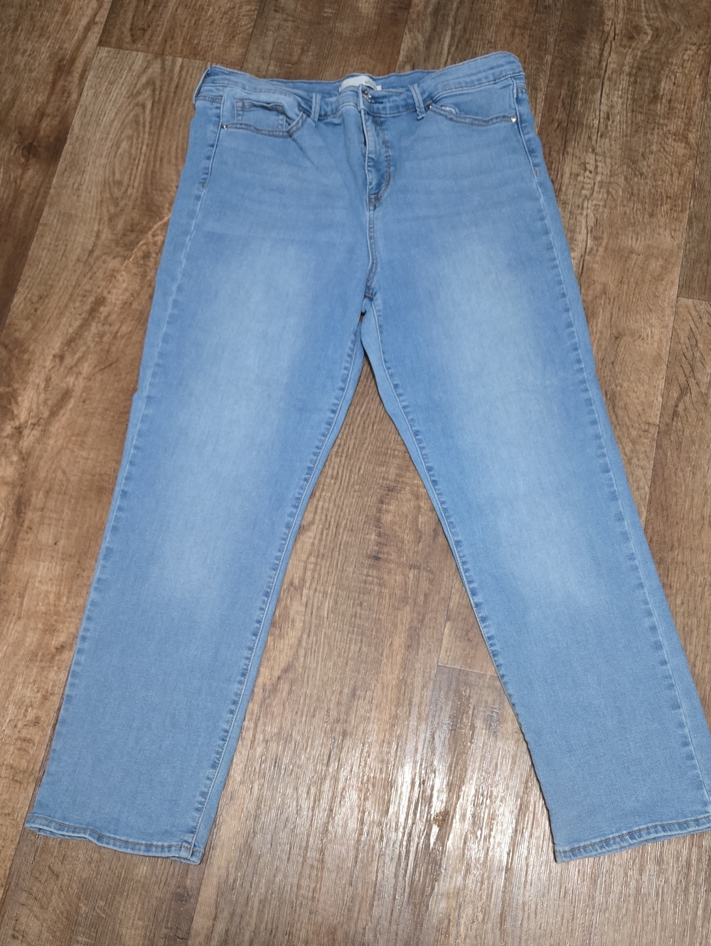 Ella Moss Light Blue Straight-Leg Jeans